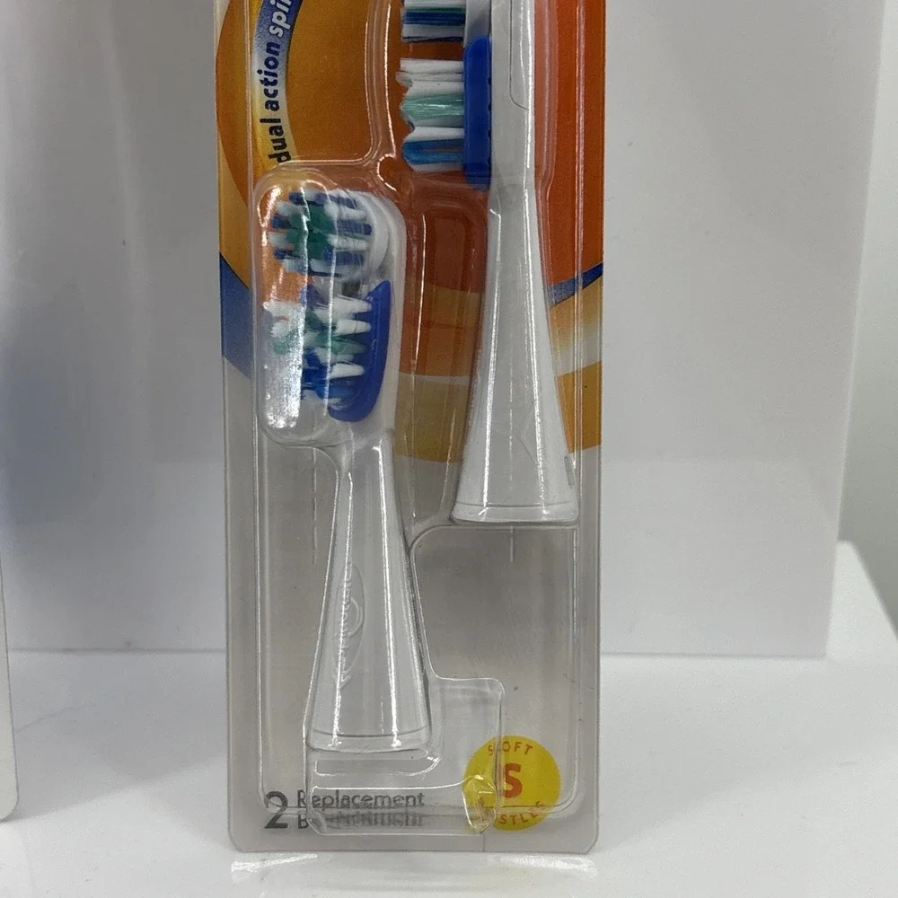 Spinbrush Pro Clean Powered Toothbrush + 2 Replacement Heads Lot New Sealed - Picture 7 of 9
